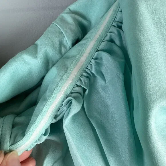 NWT Let Me Be Anthropologie Slim Bubble Dress Hawaiian Blue Size Medium - Picture 5 of 12